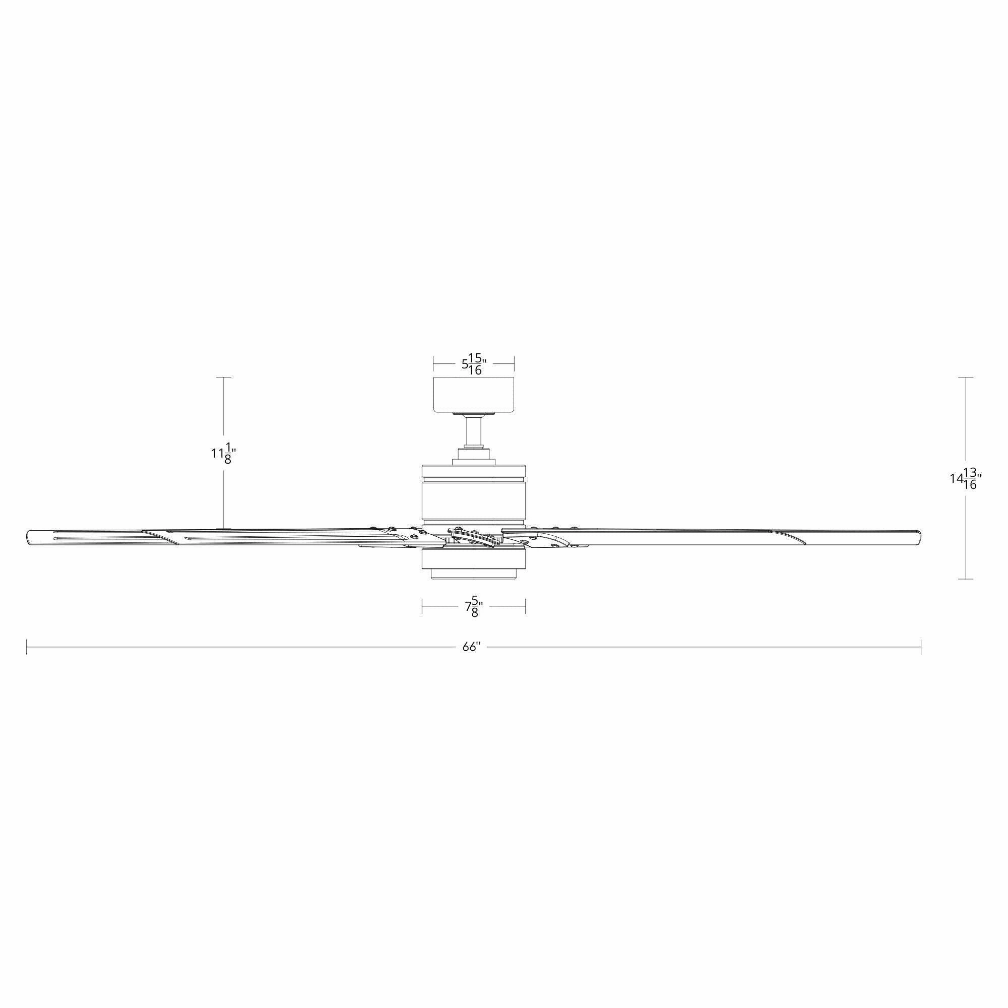 Renegade Indoor/Outdoor 8-Blade 66" Smart Ceiling Fan with LED Light Kit and Remote Control