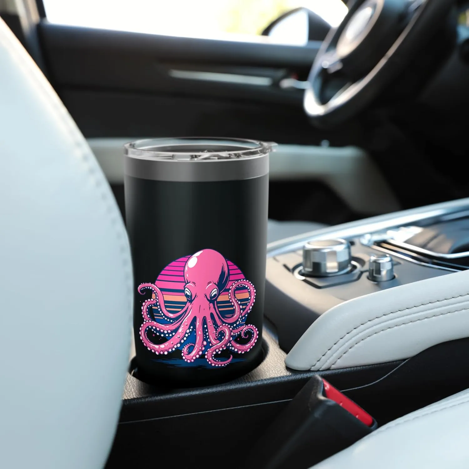 Retro Groovy Kraken for Octopus Fans Stainless Steel Insulated Tumbler