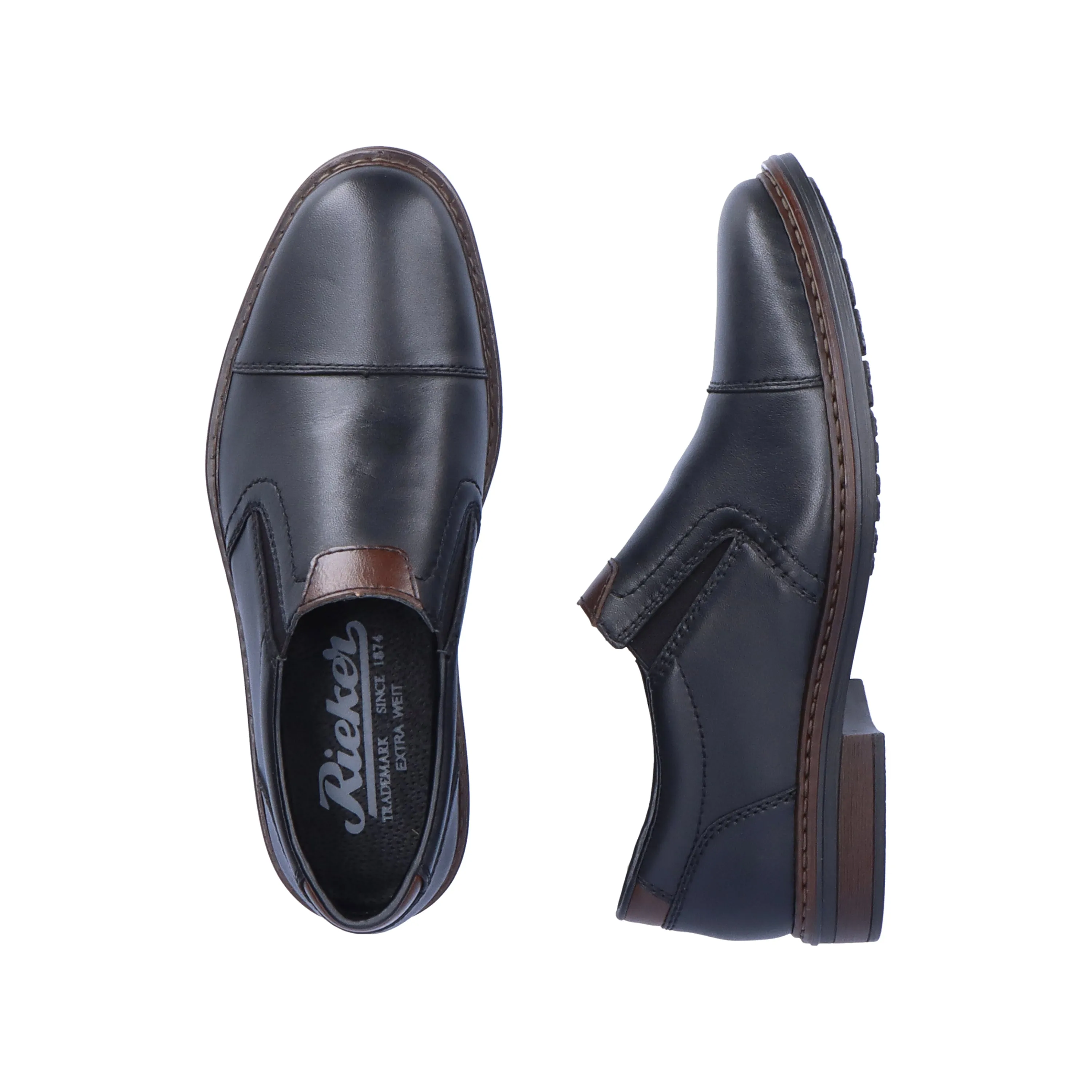 Rieker Shoes 17659-00 Slip On Dress Black