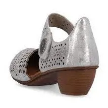 Rieker Shoes 43753-90 Silver Metallic Mary Jane