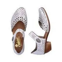 Rieker Shoes 43753-90 Silver Metallic Mary Jane