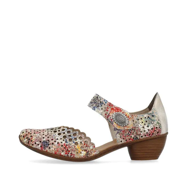 Rieker Shoes 43753-91 Floral Multi Mary Jane