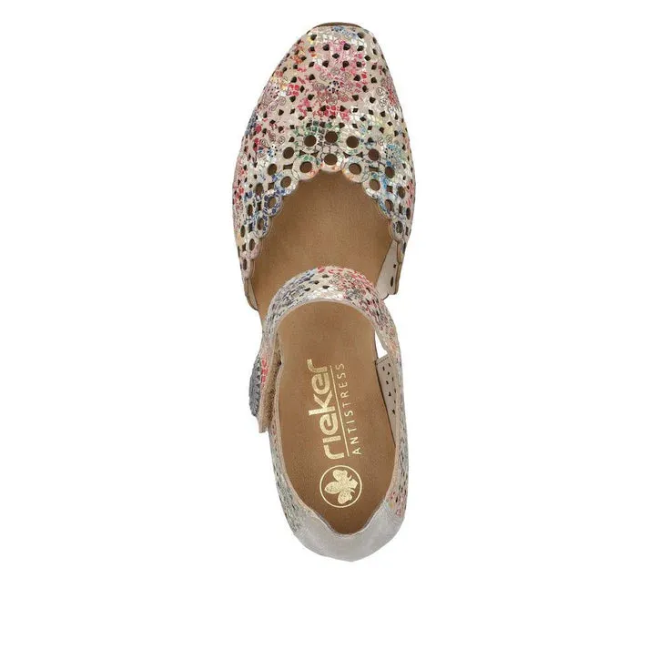 Rieker Shoes 43753-91 Floral Multi Mary Jane