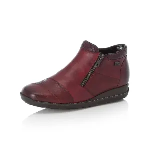 Rieker Shoes 44281-35 Black/Wine Zip RTex
