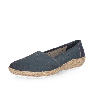 Rieker Shoes 44854-14 Navy Slip On