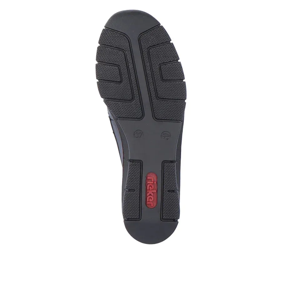 Rieker Shoes 53785-00 Patent Black Slip On