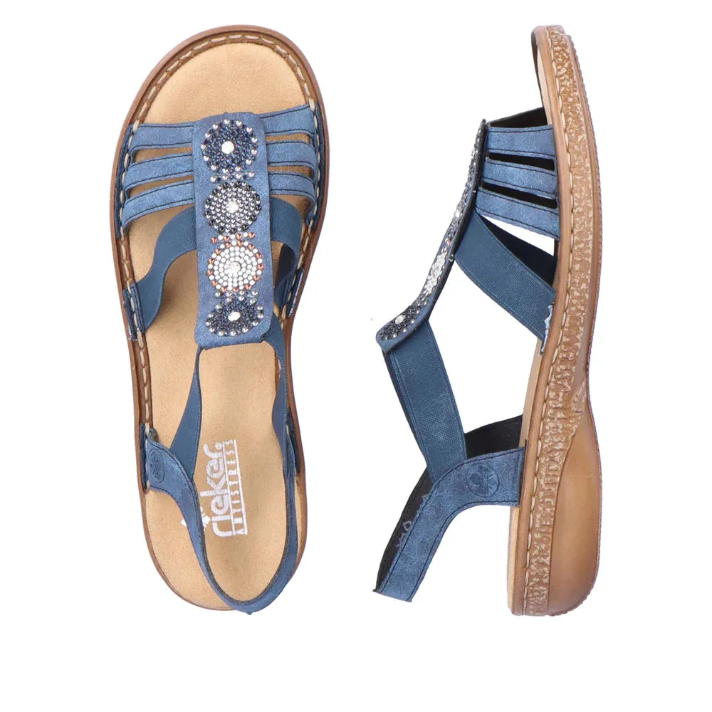 Rieker Shoes 628G9-16 Blue