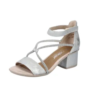 Rieker Shoes 64654-40 Dress Ankle Strap Silver