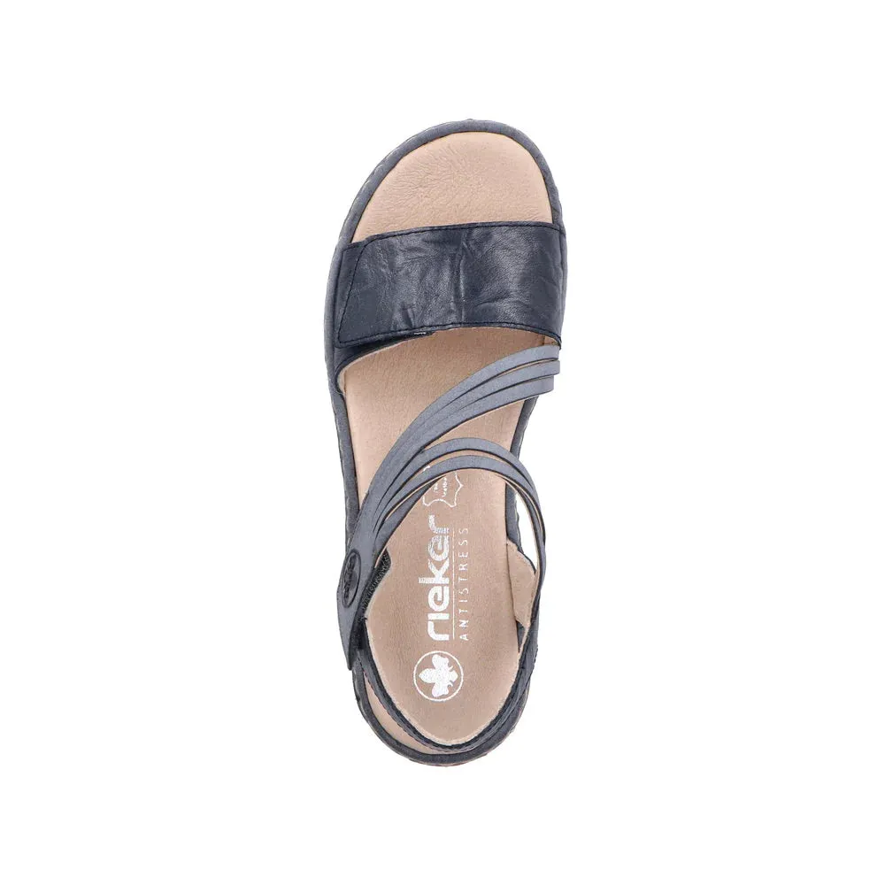 Rieker Shoes 65964-12 Velcro Z-Strap Ocean