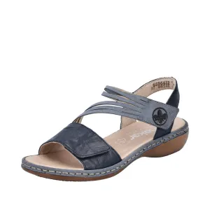 Rieker Shoes 65964-12 Velcro Z-Strap Ocean