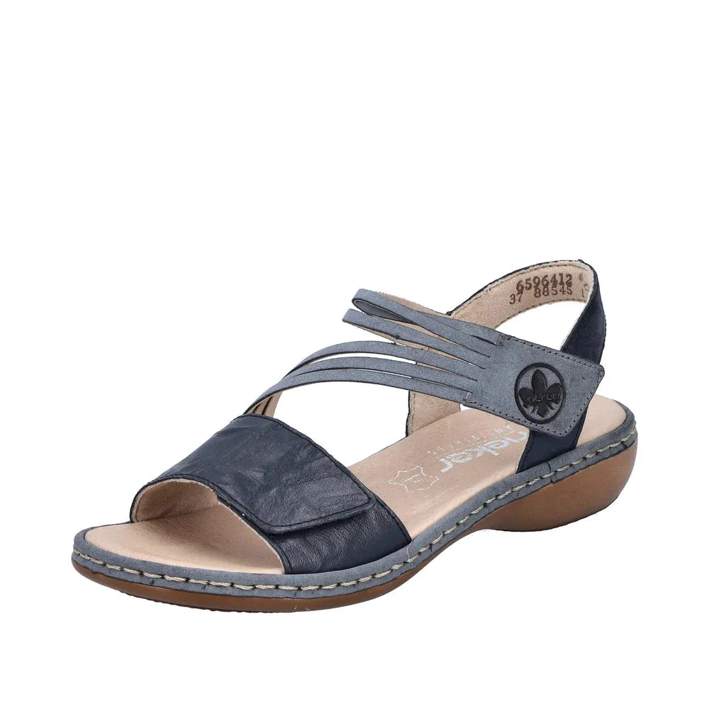 Rieker Shoes 65964-12 Velcro Z-Strap Ocean