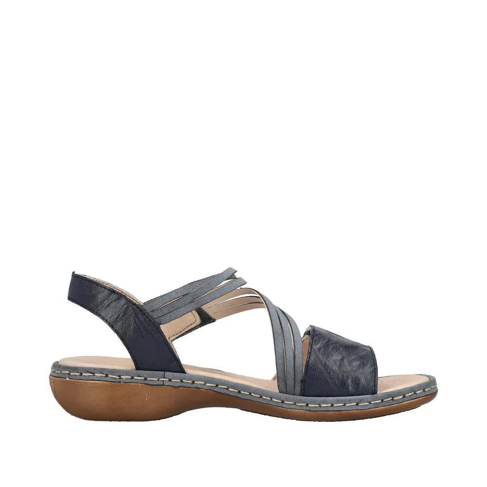 Rieker Shoes 65964-12 Velcro Z-Strap Ocean