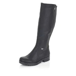 Rieker Shoes 78554-00 Black Tall Boot RTex