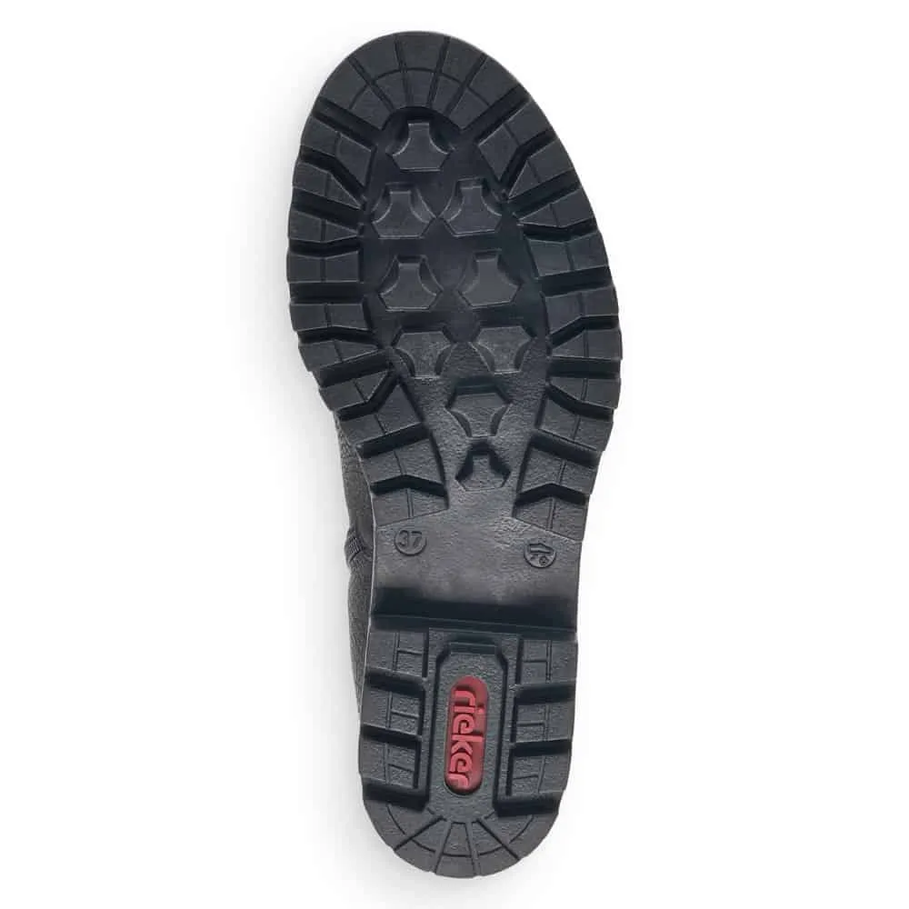 Rieker Shoes 78554-00 Black Tall Boot RTex