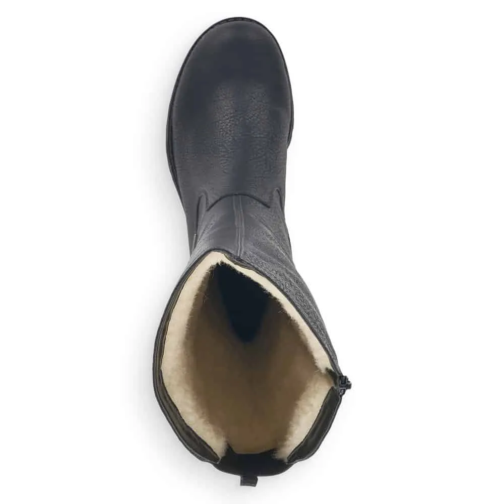 Rieker Shoes 78554-00 Black Tall Boot RTex