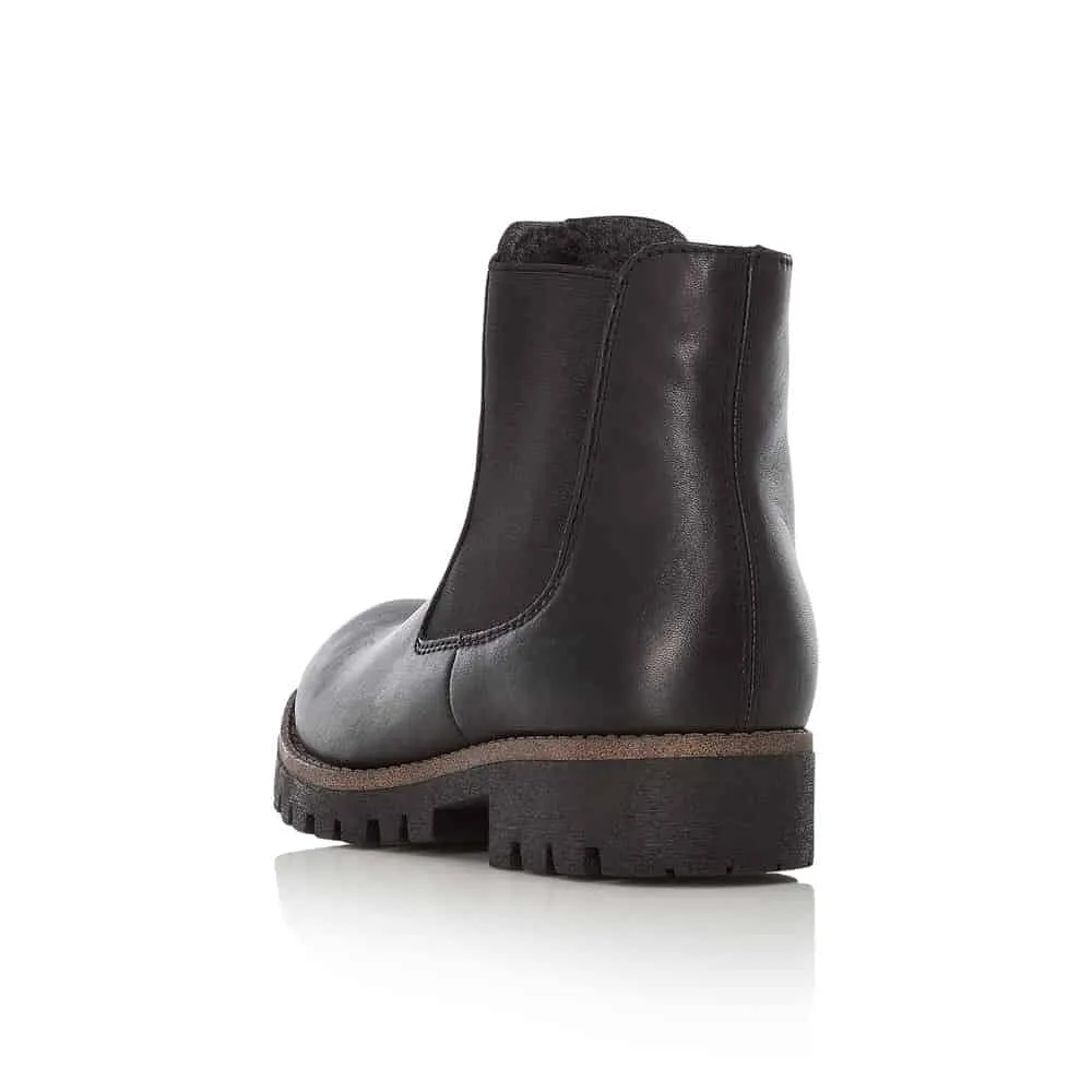 Rieker Shoes 78570-00 Black Chelsea Zip