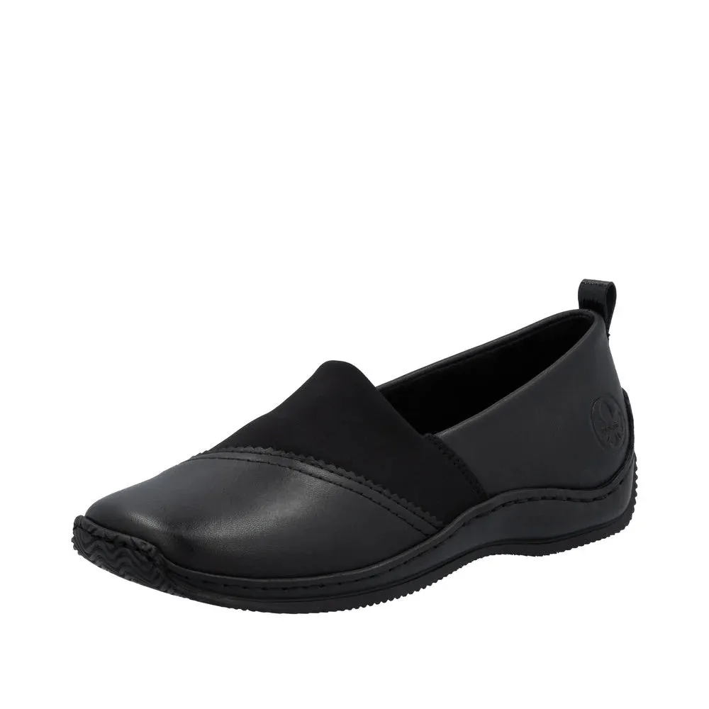 Rieker Shoes L1790-00 Black Slip On