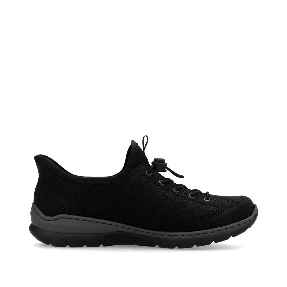Rieker Shoes L32F1-00 Black Ready 2 Go Bungee Lace