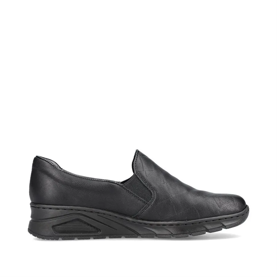 Rieker Shoes N3363-00 Black Slip On