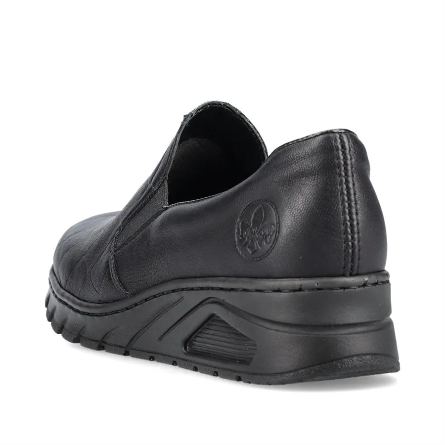 Rieker Shoes N3363-00 Black Slip On