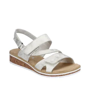Rieker Shoes V3666-60 Velcro Metallic