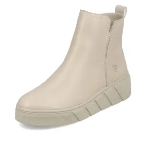 Rieker Shoes W0562-62 Beige Ankle Boot