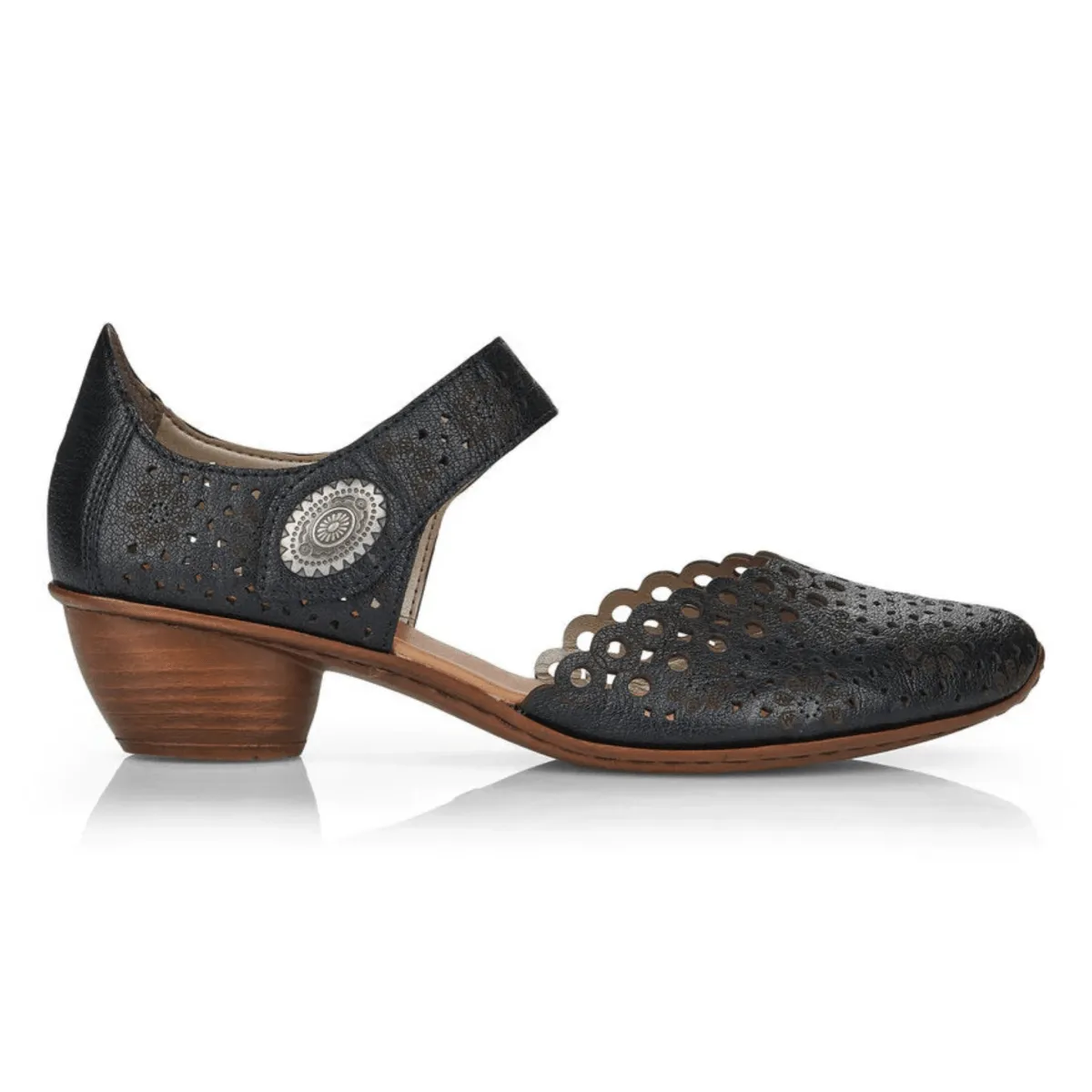 Rieker Women's 43753-02 Mirjam Black Patent Rieker Shoes