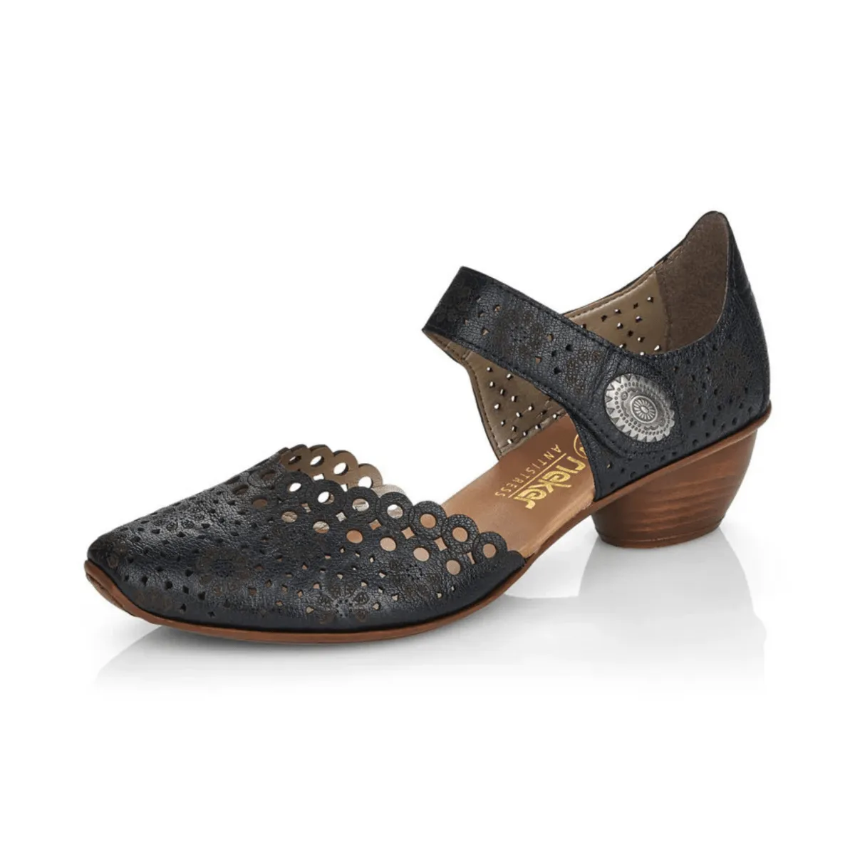 Rieker Women's 43753-02 Mirjam Black Patent Rieker Shoes