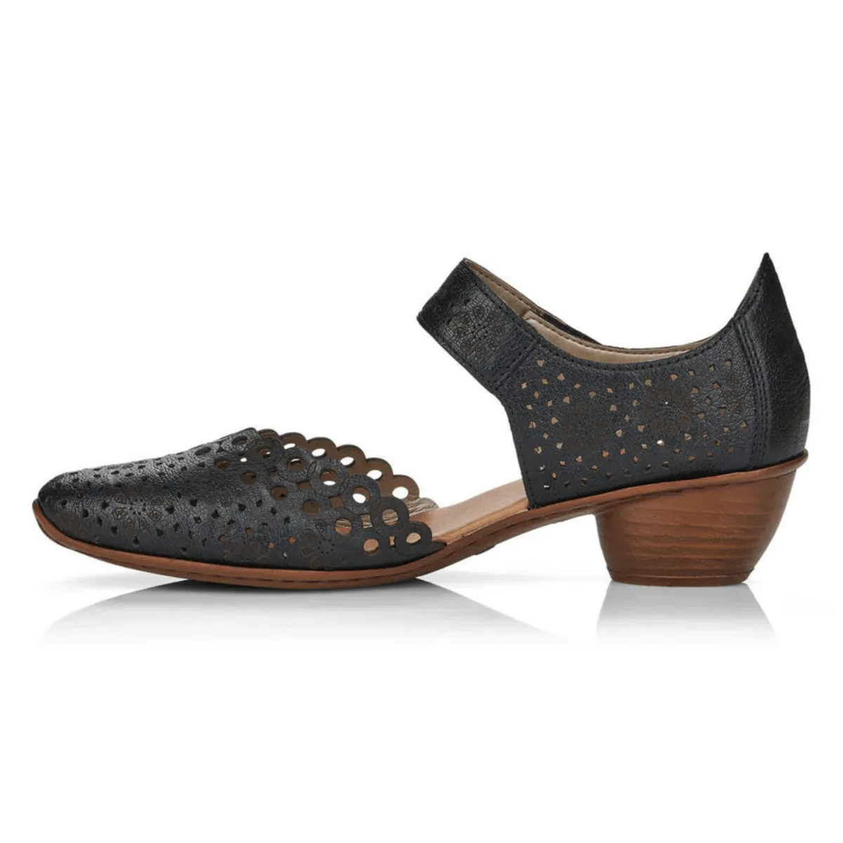 Rieker Women's 43753-02 Mirjam Black Patent Rieker Shoes