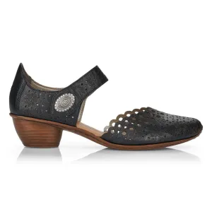 Rieker Women's 43753-02 Mirjam Black Patent Rieker Shoes