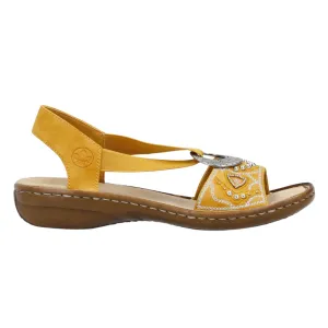 Rieker Women's 608B9-68 Regina Yellow Rieker Shoes