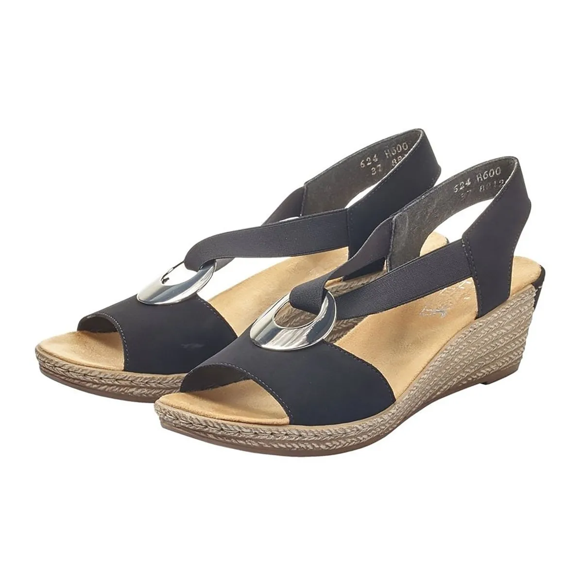 Rieker Women's 624H6-00 Black Rieker Shoes