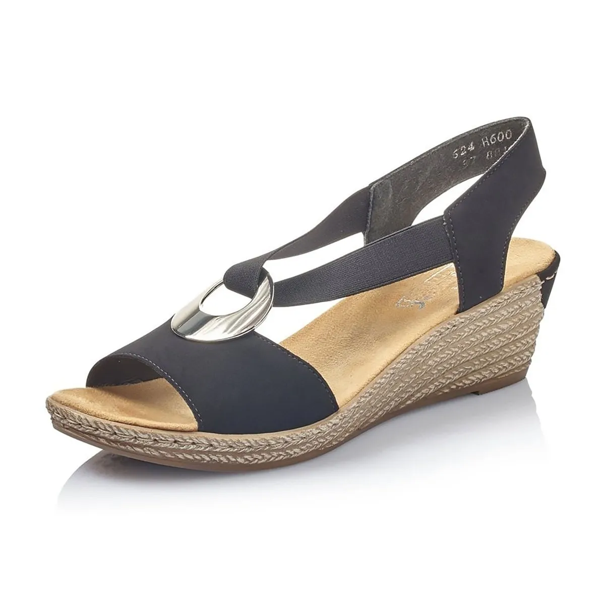 Rieker Women's 624H6-00 Black Rieker Shoes