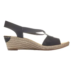 Rieker Women's 624H6-00 Black Rieker Shoes