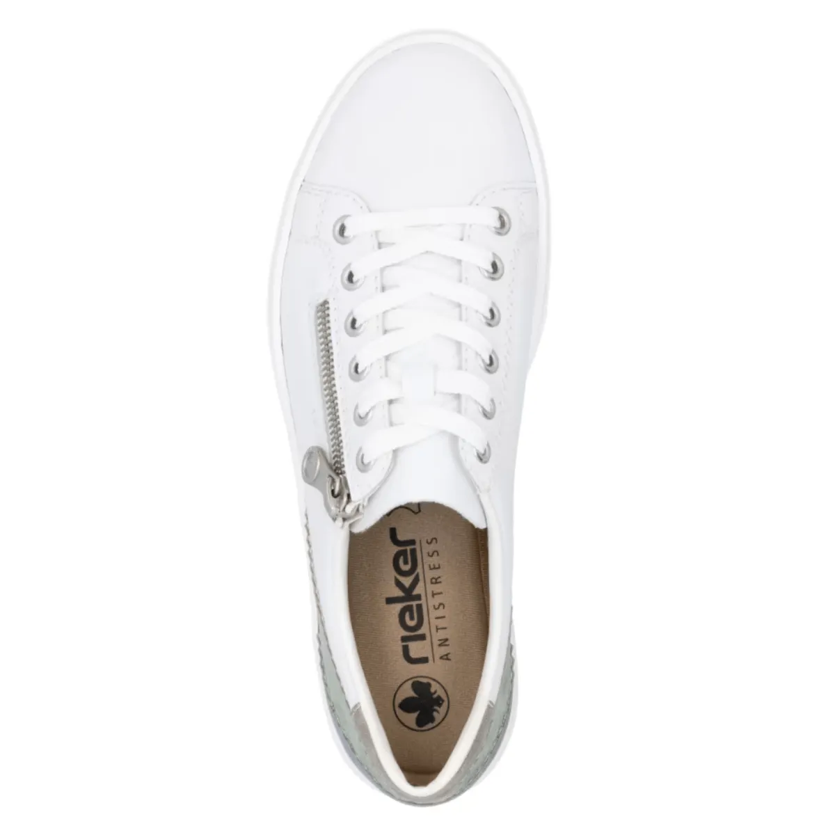 Rieker Women's L5900-80 Enya White/Mint/Blue/Pearl Rieker Shoes
