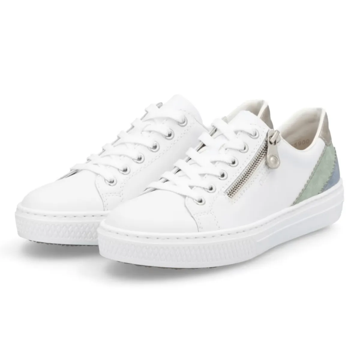 Rieker Women's L5900-80 Enya White/Mint/Blue/Pearl Rieker Shoes