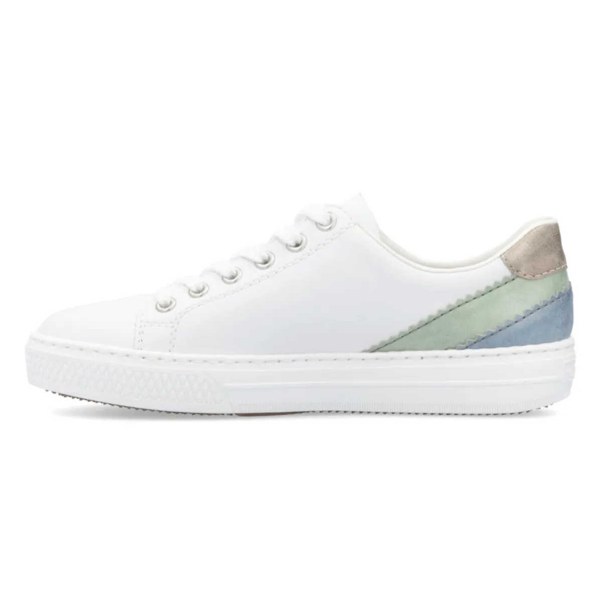 Rieker Women's L5900-80 Enya White/Mint/Blue/Pearl Rieker Shoes