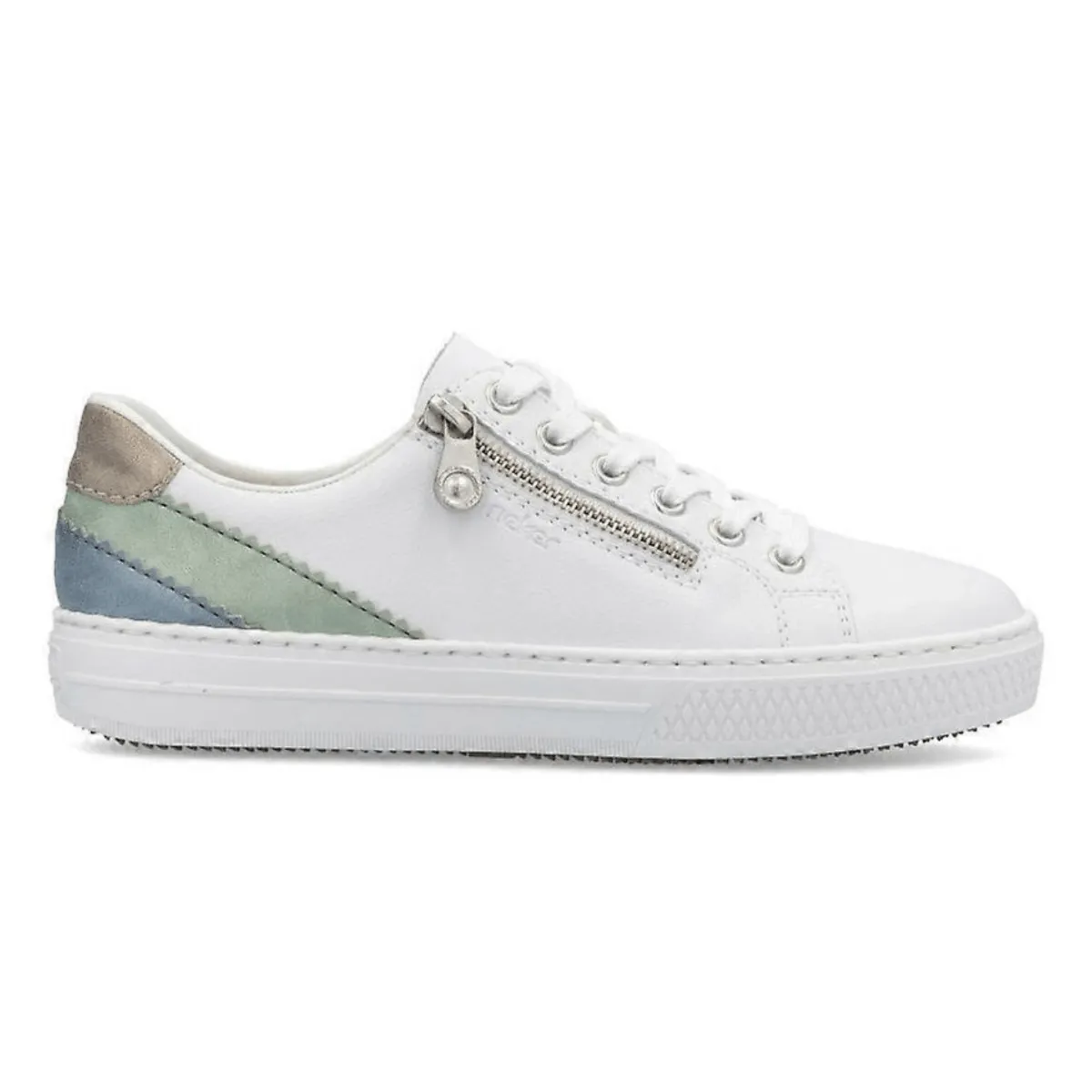 Rieker Women's L5900-80 Enya White/Mint/Blue/Pearl Rieker Shoes