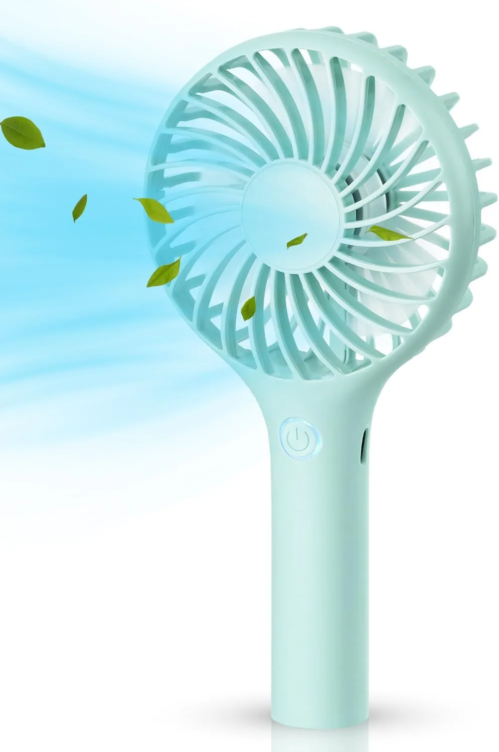 RJVW Portable Handheld Fan - 3 Speeds Mini Portable Rechargeable Powerful Hand Fan for Travel, Concert, Beach, Indoor, Outdoor, Summer Gift Mini handheld fan for personal cooling