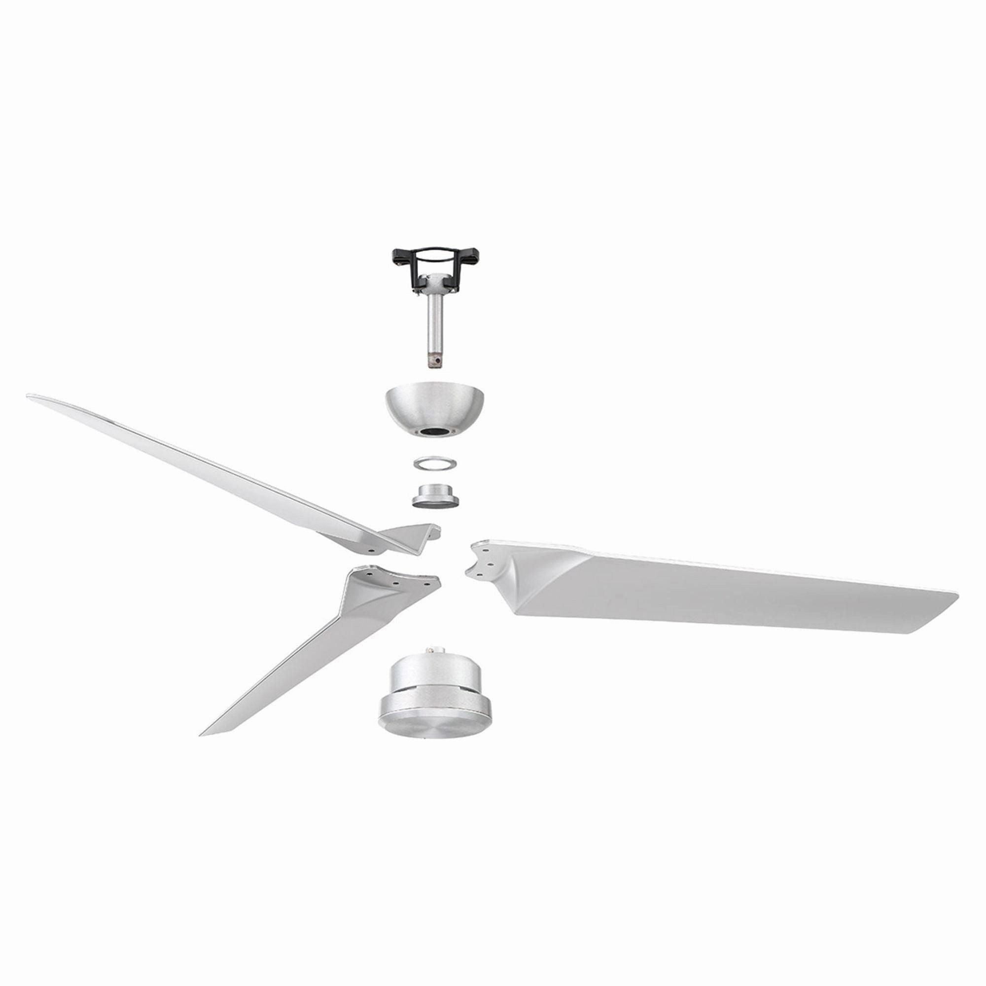 Roboto Indoor/Outdoor 3-Blade 52" Smart Ceiling Fan with Remote Control