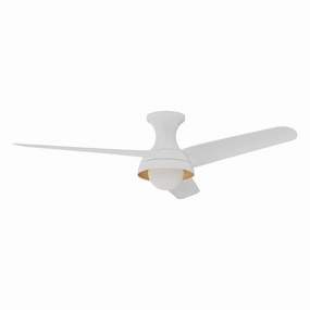 Rubio-H 54"Ceiling Fan White ifan smart fans for connected homes