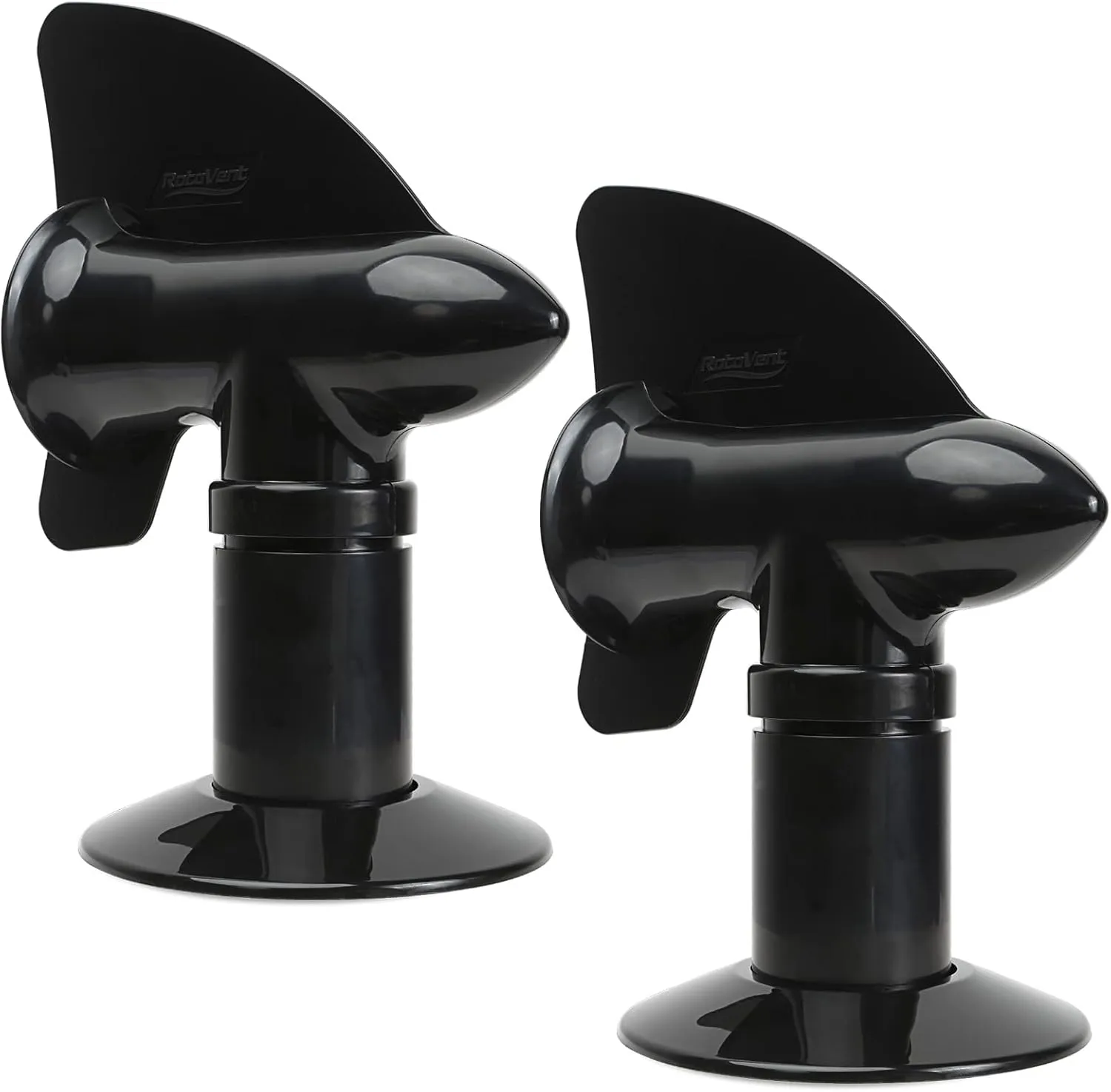 RV Sewer Vent, RV Rotating Sewer Vent Cover, 360 Rotating Siphon RV Vent for Holding Tank - Black, 2 Pack 360-degree rotating fan for home use