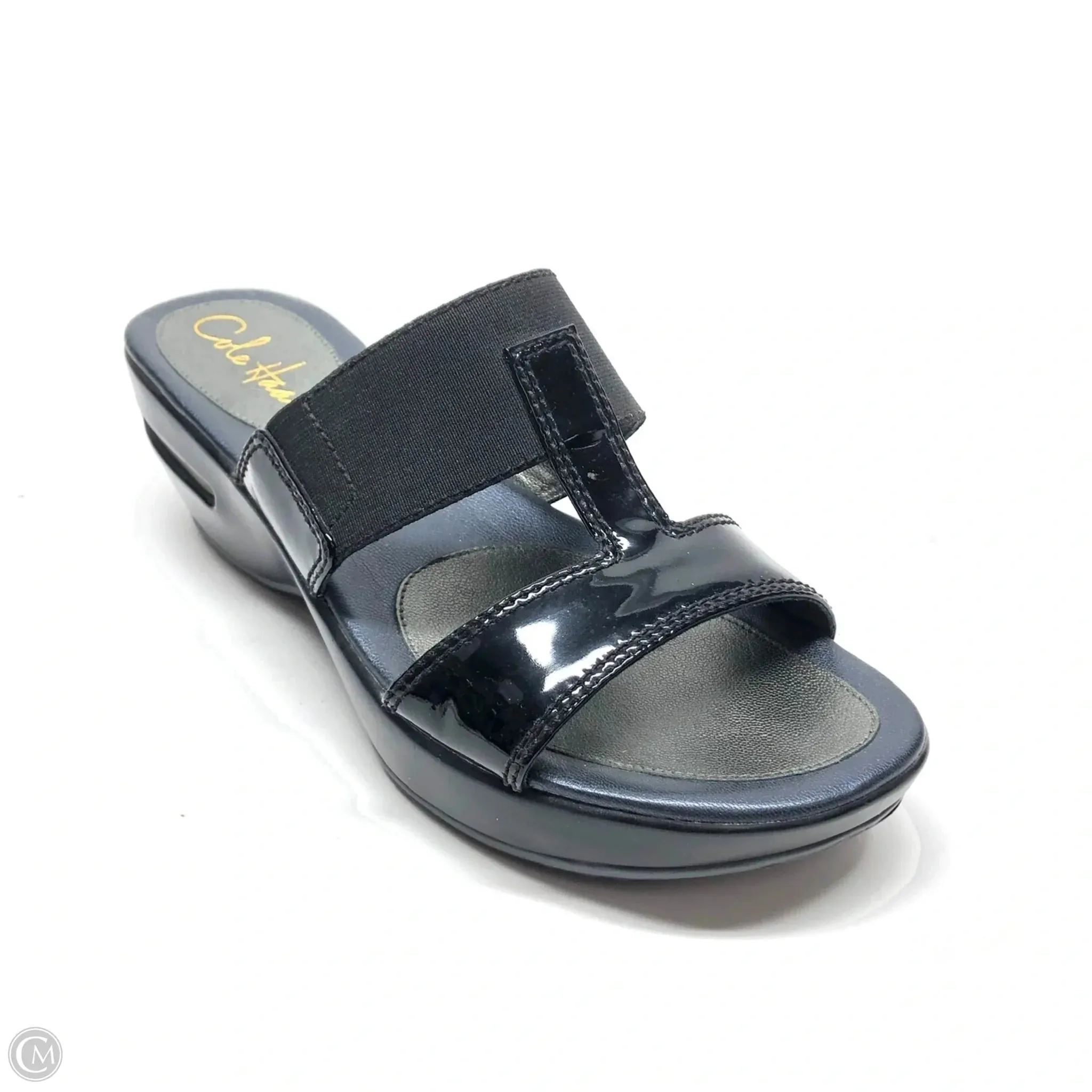 Sandals Flats By Cole-haan In Black & Blue, Size: 7