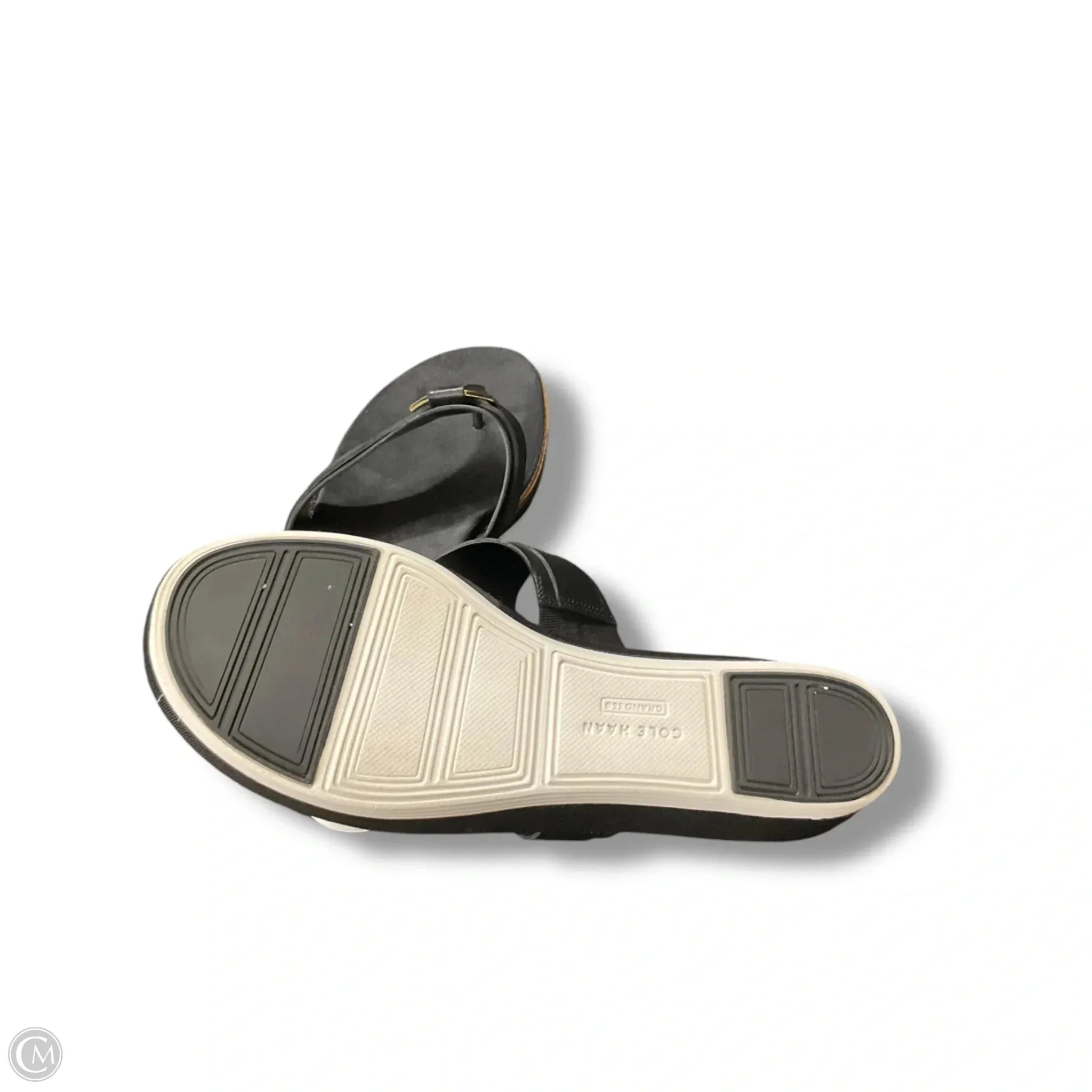 Sandals Flats By Cole-haan In Black & White, Size: 10