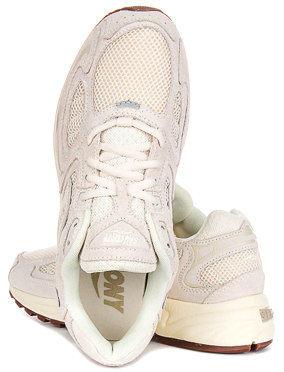 Saucony Grid Jazz 9 In Ivory Shoes Saucony
