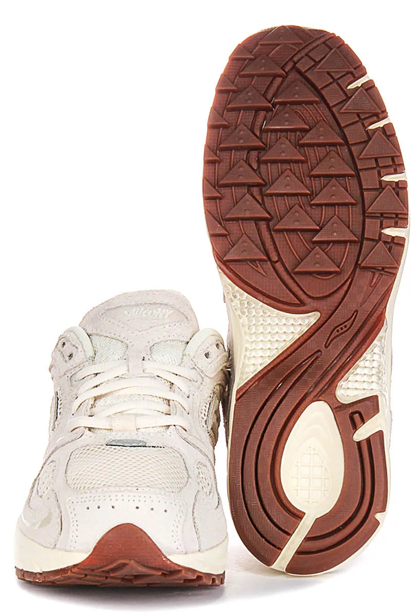 Saucony Grid Jazz 9 In Ivory Shoes Saucony