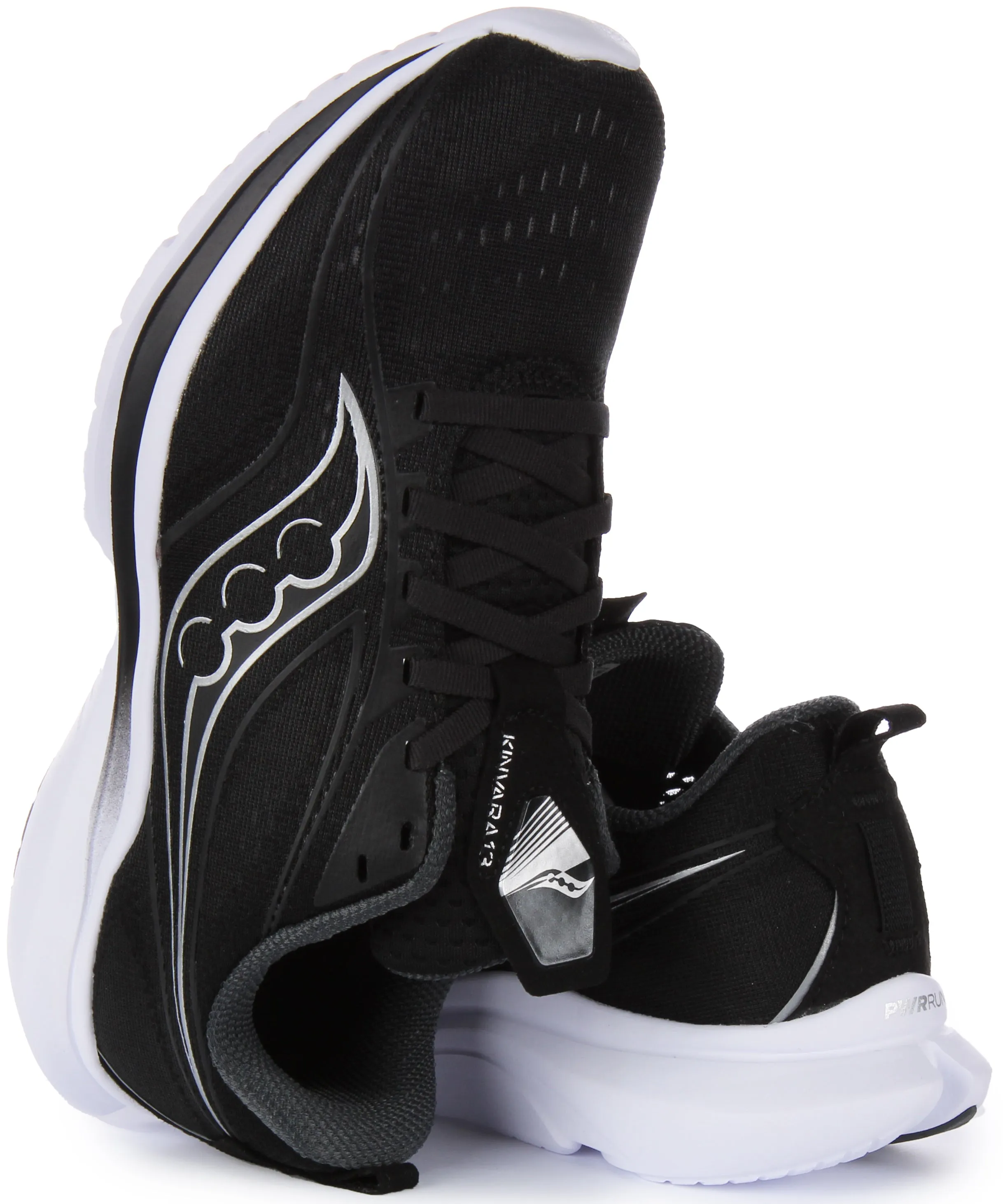 Saucony Kinvara 13 In Black Silver For Women Shoes Saucony