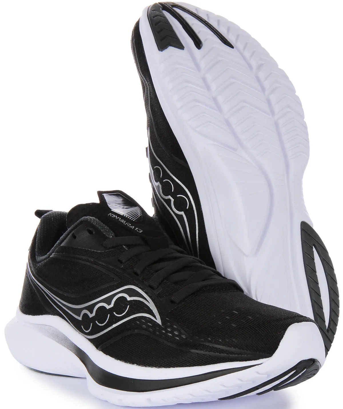 Saucony Kinvara 13 In Black Silver For Women Shoes Saucony