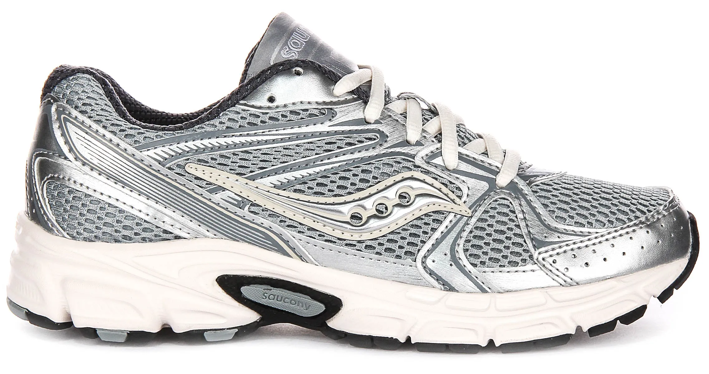 Saucony Ride Millennium In Silver white For Women Shoes Saucony