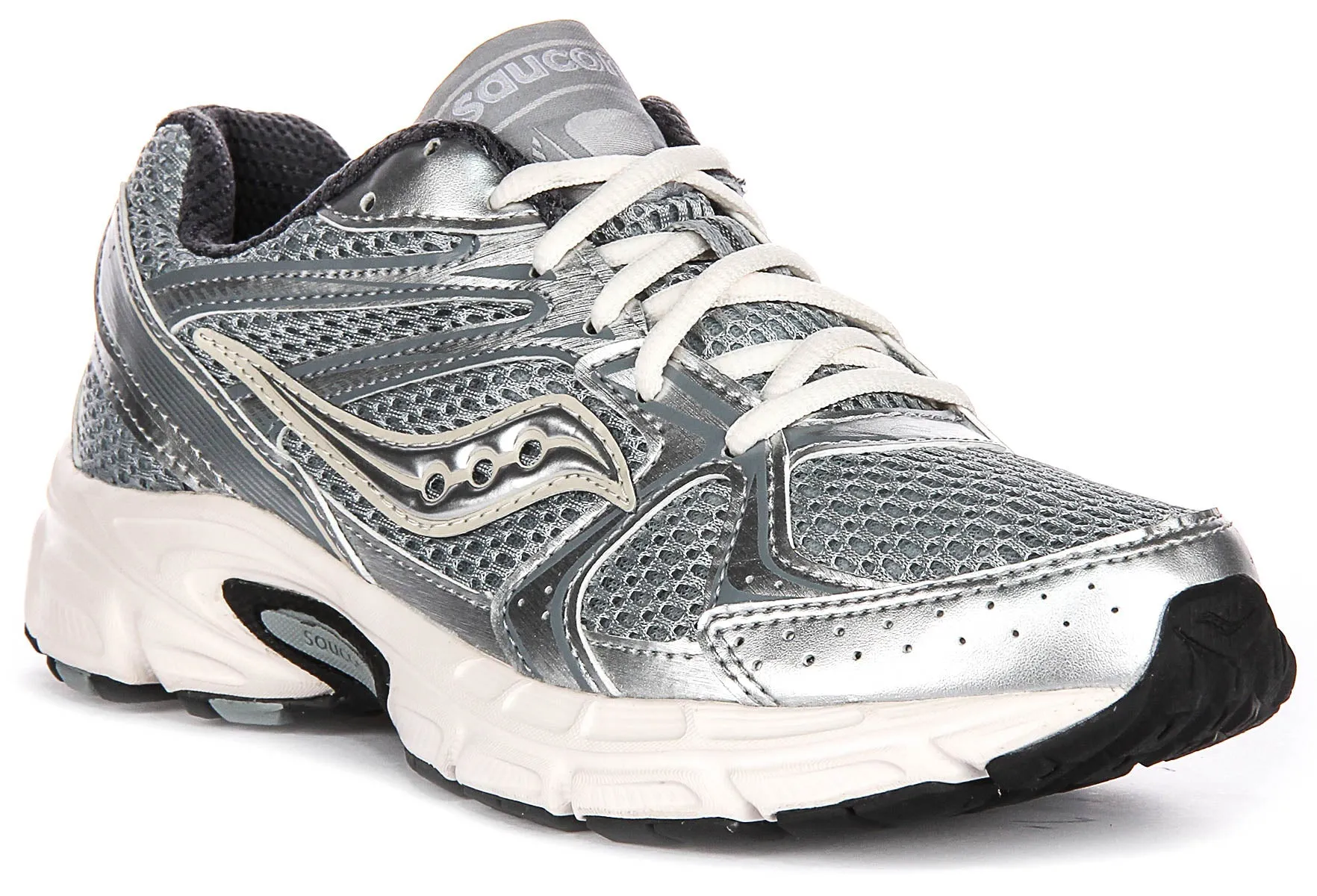 Saucony Ride Millennium In Silver white For Women Shoes Saucony